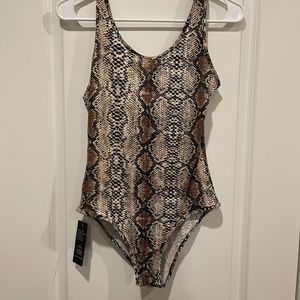 Snake Print bodysuit